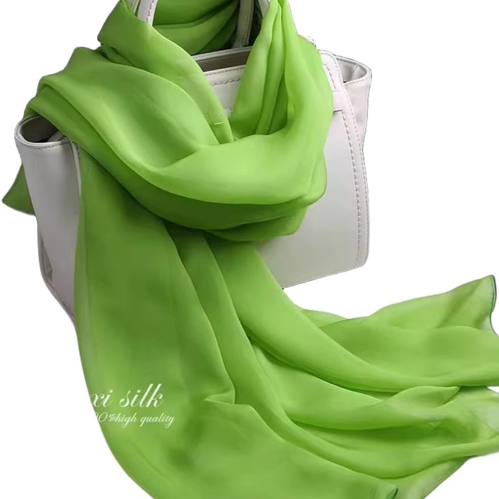 Solid Color Silk Feeling Scarf Fashion Scarves Wrap Long Lightweight Shawls For